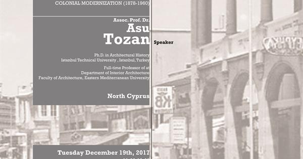 Cultural Heritage Lecture Series 2: "URBANIZATION AND ARCHITECTURE IN CYPRUS".